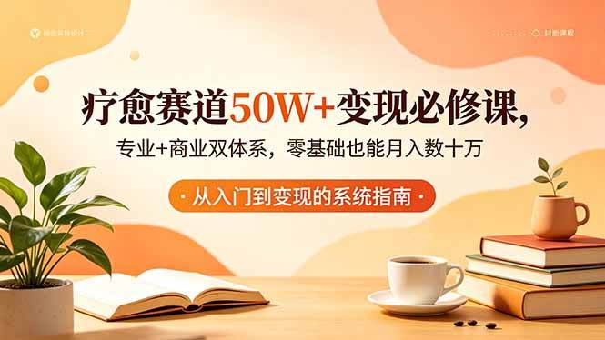 （18523期）疗愈赛道50W+变现必修课，专业+商业双体系，零基础也能月入数十万-知行阁轻创网-分享网络赚钱项目-全网首发副业项目实操平台-副业创业项目网