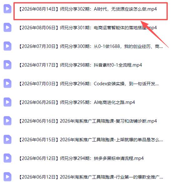 （20012期）电商圈多年实战干货-更新2026：多位资深师兄实战干货/覆盖全域平台，中小卖家可复制的盈利指南-知行阁轻创网-分享网络赚钱项目-全网首发副业项目实操平台-副业创业项目网